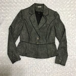 Black White Tailored  Ladies Jacket